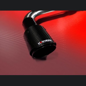 Alfa Romeo Giulia Performance Exhaust - 2.0L - MADNESS - Lusso - Carbon Fiber Tips